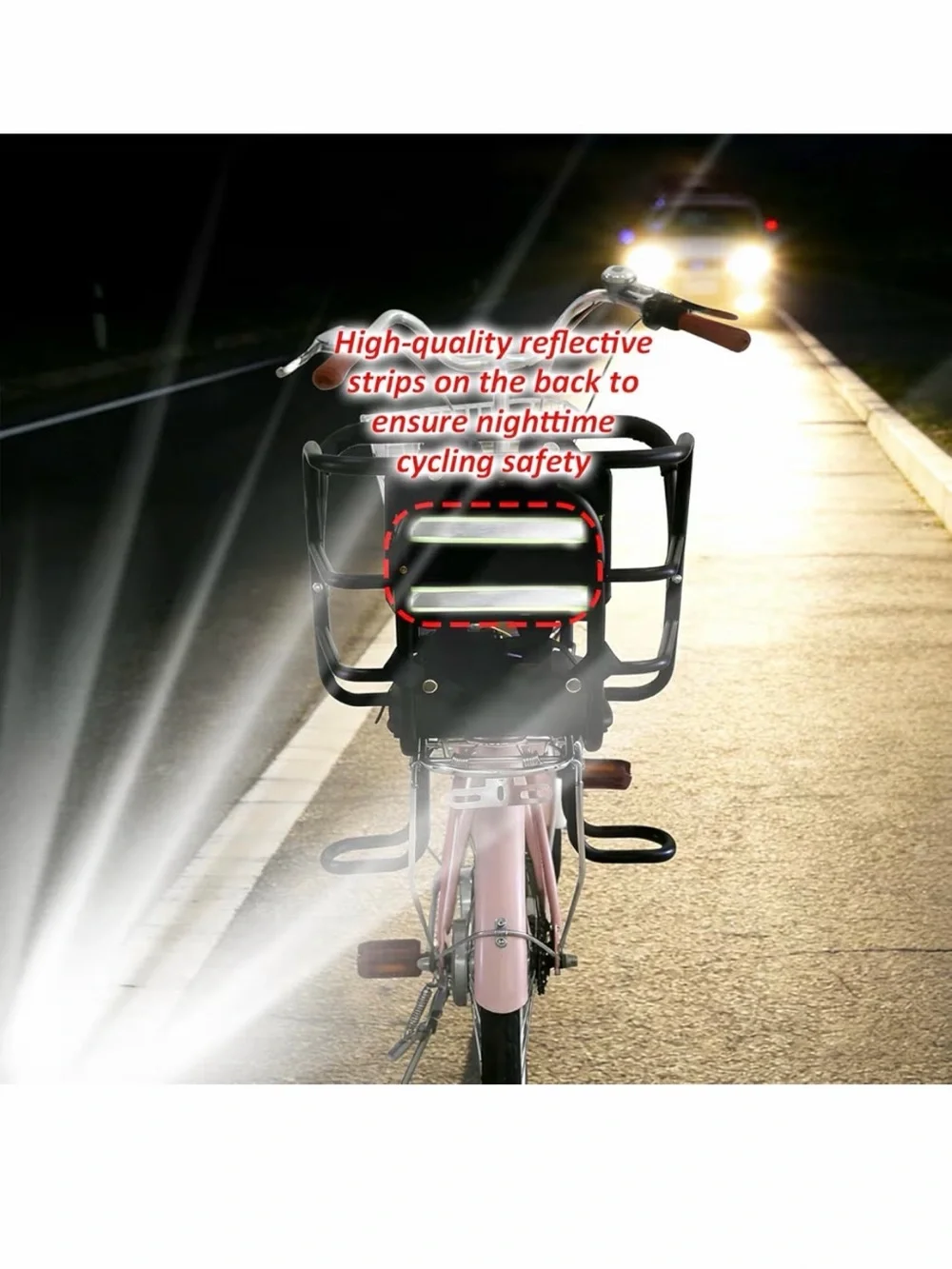 Heavy Duty Back Mount Kid👦🏻👧🏻Bike🚲Seat w Foam Seat Belt & Reflective Strip